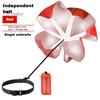 Adjustable Webbing Parachute Resistance Waistband Wear-resistant Good Tenacity Reusable Portable Running Landing Umbrella Speed Training Acceleration