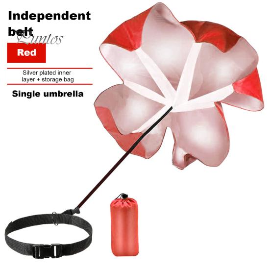 Adjustable Webbing Parachute Resistance Waistband Wear-resistant Good Tenacity Reusable Portable Running Landing Umbrella Speed Training Acceleration