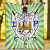 Sigma SGR Gamma Rho printed throw blanket—lightweight,soft,warm;versatile blanket for all seasons—perfect as &air-conditioning throw,nap blanket