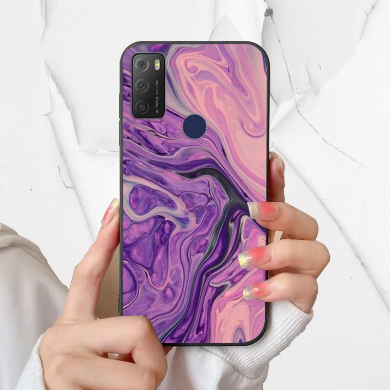 For Alcatel 1S 2021 Case 6025H 6025D Fashion Silicone Soft TPU Phone Cover For Alcatel 1 S 2021 1S(2021) Case Funda Coque Bumper