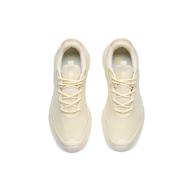 ANTA Mianbomb 2 Running Shoes Women's Low Top Oat White/Clay 922225535-5
