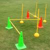 Agility Training Set: Marker Cones, Ice Cream Buckets, Frisbee Discs, Poles, Stakes, Rings, Ladders for Sports & Taekwondo.