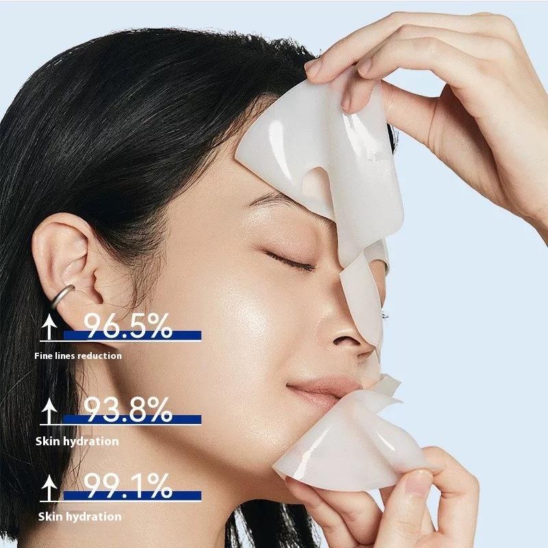 Collagen Transparent Facial Mask Dissolvable Absorbable Facial Mask Light-grain Smooth Full-face Anti-wrinkle Compact Lacquer Split