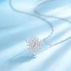 New Dreamy Snowflake Necklace Niche Design Versatile Light Luxury Collarbone Chain To Send Girlfriend Simple Pendant