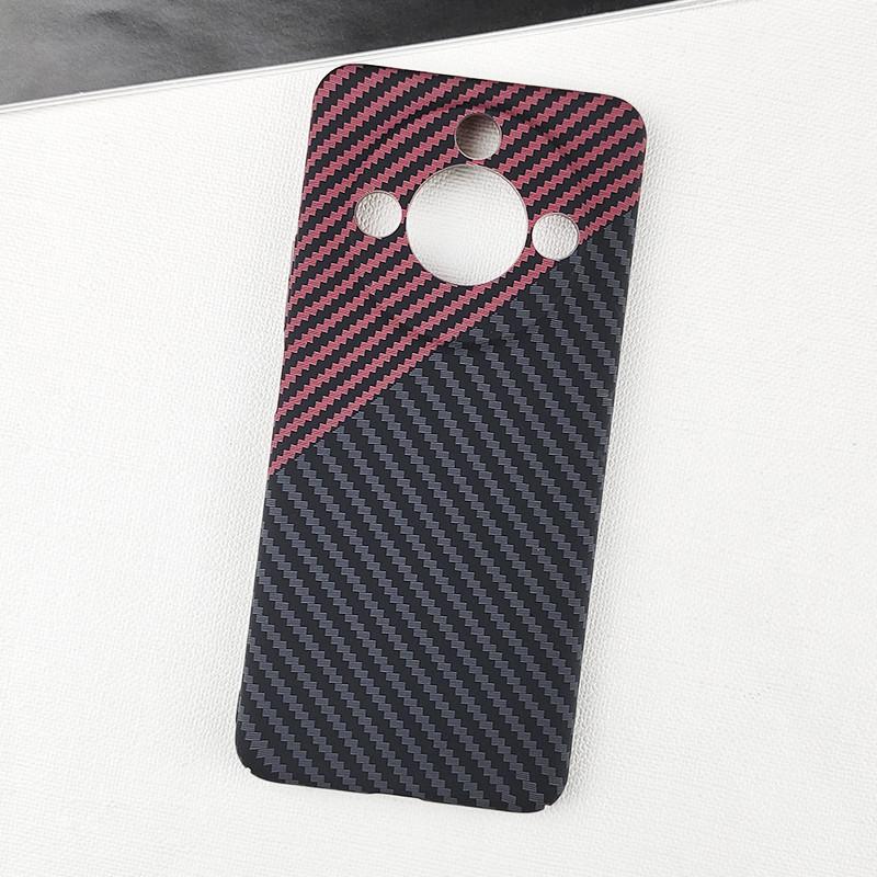 Luxury Ultra Thin Carbon Fiber Textured Phone Case For Honor X60 X50 X40 X30 Pro GT X9c Smart Anti-Fingerprints Hard PC Full Protective Cover Shell