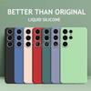 Чехол для Samsung Galaxy S24 Ultra Жидкий силикон Однотонная резина Funda Защитный чехол S24 Plus Ultra Чехол Samsung S24 Ultra