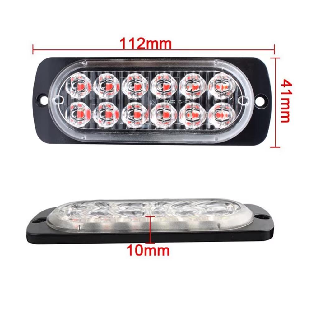 4 in 1 LED Grill Side Marker Strobe Lights Kit Emergency Car Truck Warning Beacon Lights Lamps 12V Flashing LED Police Light