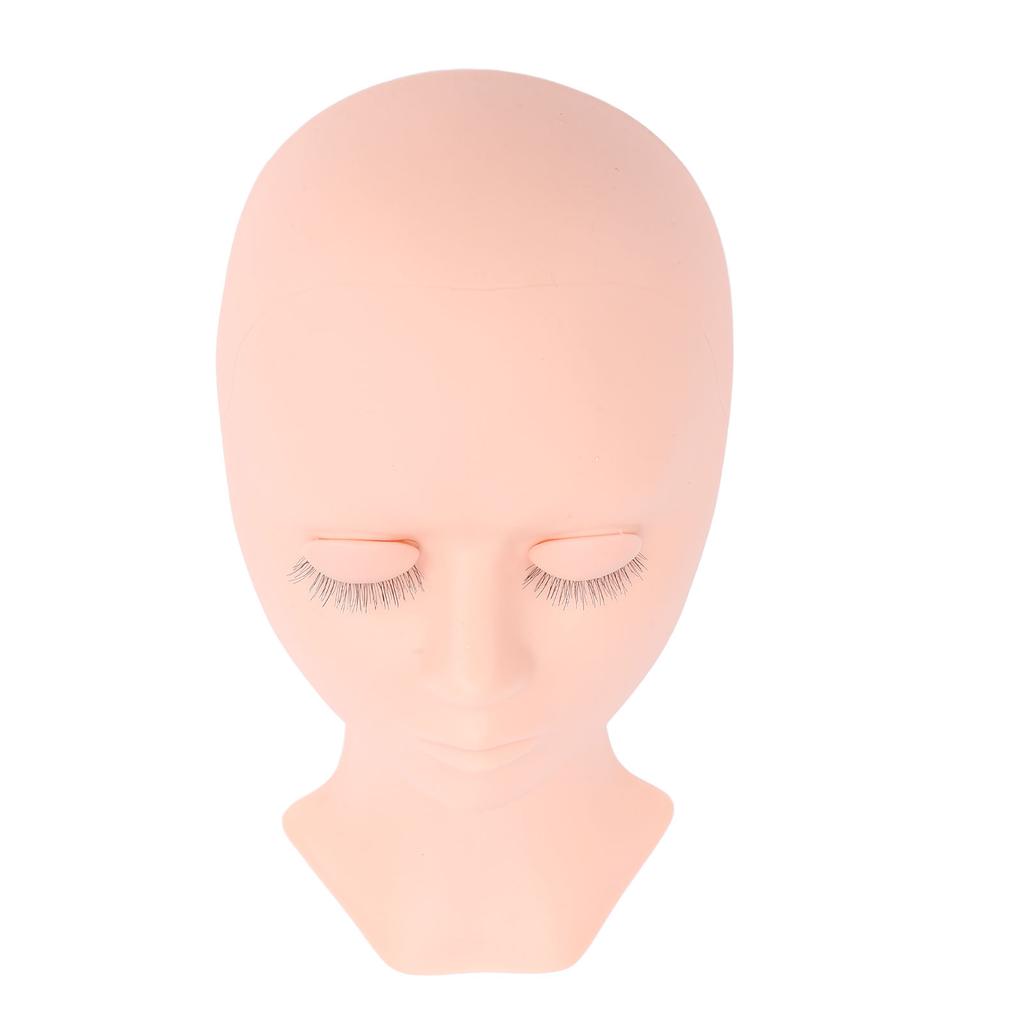 Lash Mannequin Head Silicone Replacement Eyelid Eyelash Practice Model Head Single Fold Eyelid