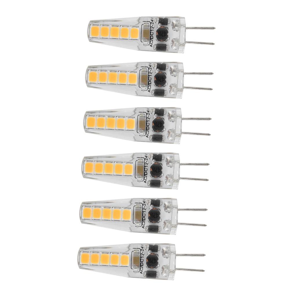 10pcs 2W G4 LED Bulb AC12‑24V Halogen Replacement Bulbs Easy Dimmable G4 Bulbs  Ceiling Lamp