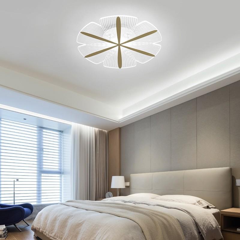 Acrylic Petal Lamp LED Modern Simple Ceiling Lamp Personality Creative Bedroom Lamp Children's Princess Room Light