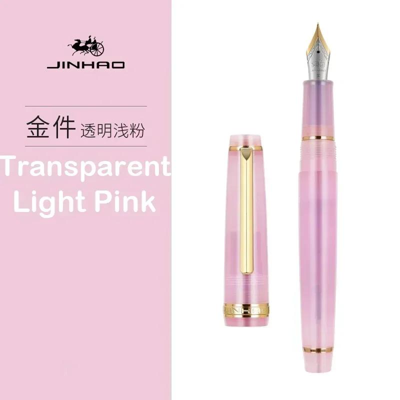 Перьевая ручка Jinhao 82 с золотой отделкой, акриловый корпус, тонкое перо для письма, каллиграфии, подписи, школьные и офисные принадлежности, канцелярские товары