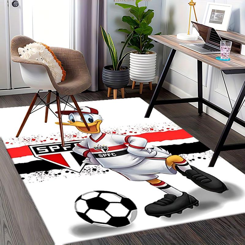 1pc Soccer Fun Donald Carpet Rug for Bedroom Living Room Decor Sofa Home Game Area Rug Non-slip Floor Mat. D72201102