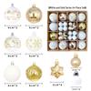 44-Piece Christmas Tree Decoration Set: 6cm Colorful PVC Hanging Balls