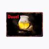 Хисун Жестяная вывеска HD Жестяная вывеска Винтажная Реклама пива Duvel Настенный декор Ретро Сохраняйте спокойствие и пейте Duvel Искусство Металлическая жестяная вывеска для Бара Мужской комнаты Паба