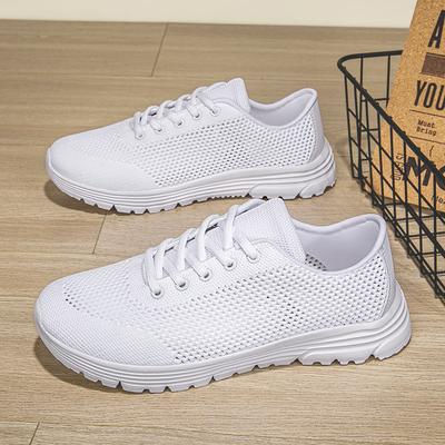 2025 лето новые черные женские туфли универсальная спортивная обувь женская легкая для путешествий и отдыха сетчатая дышащая обувь для бега