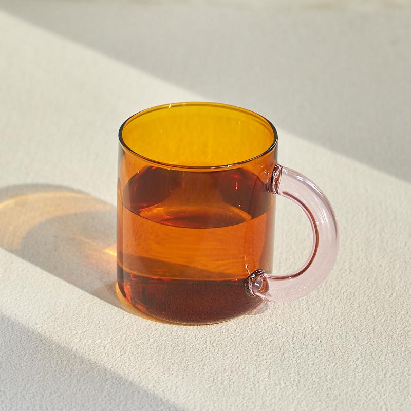 Fat Handle Glass Mug Coffee Cup Heat Resistance Mug Milk Tea Cup Drinkware Coffee Mug Glass Cups Glass Coffee Cup