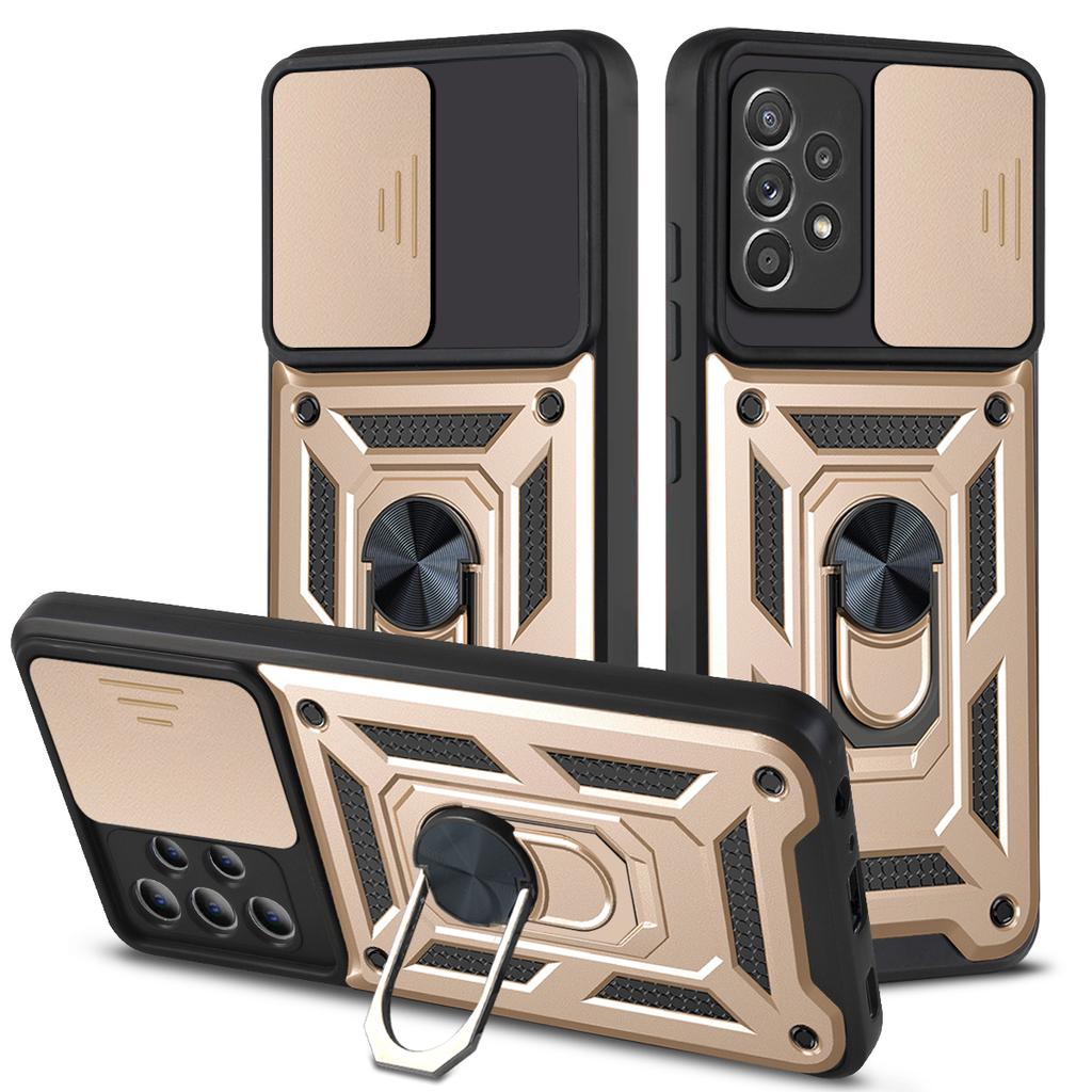 Бронированный противоударный чехол для Samsung Galaxy A52 A 52 5G, защитный чехол для объектива камеры телефона, магнитный автомобильный держатель, чехол с кольцом