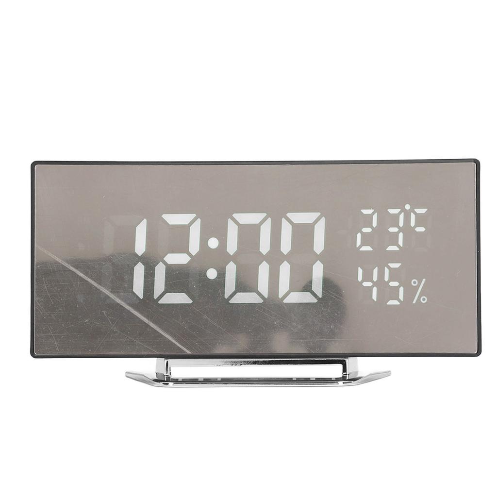 Светодиодные цифровые часы с 3 уровнями яркости и функцией повтора сигнала, питание от USB-батареи, электронный зеркальный будильник с