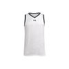 Повседневный спортивный тренировочный трикотажный баскетбольный свободный модный жилет без рукавов мужской топ белый 21500102-100