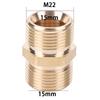 Соединительный элемент для шланга пистолета высокого давления, медный фитинг для шланга M22 с резьбой 14/15 мм, соединитель для шланга-распылителя для мойки высокого давления