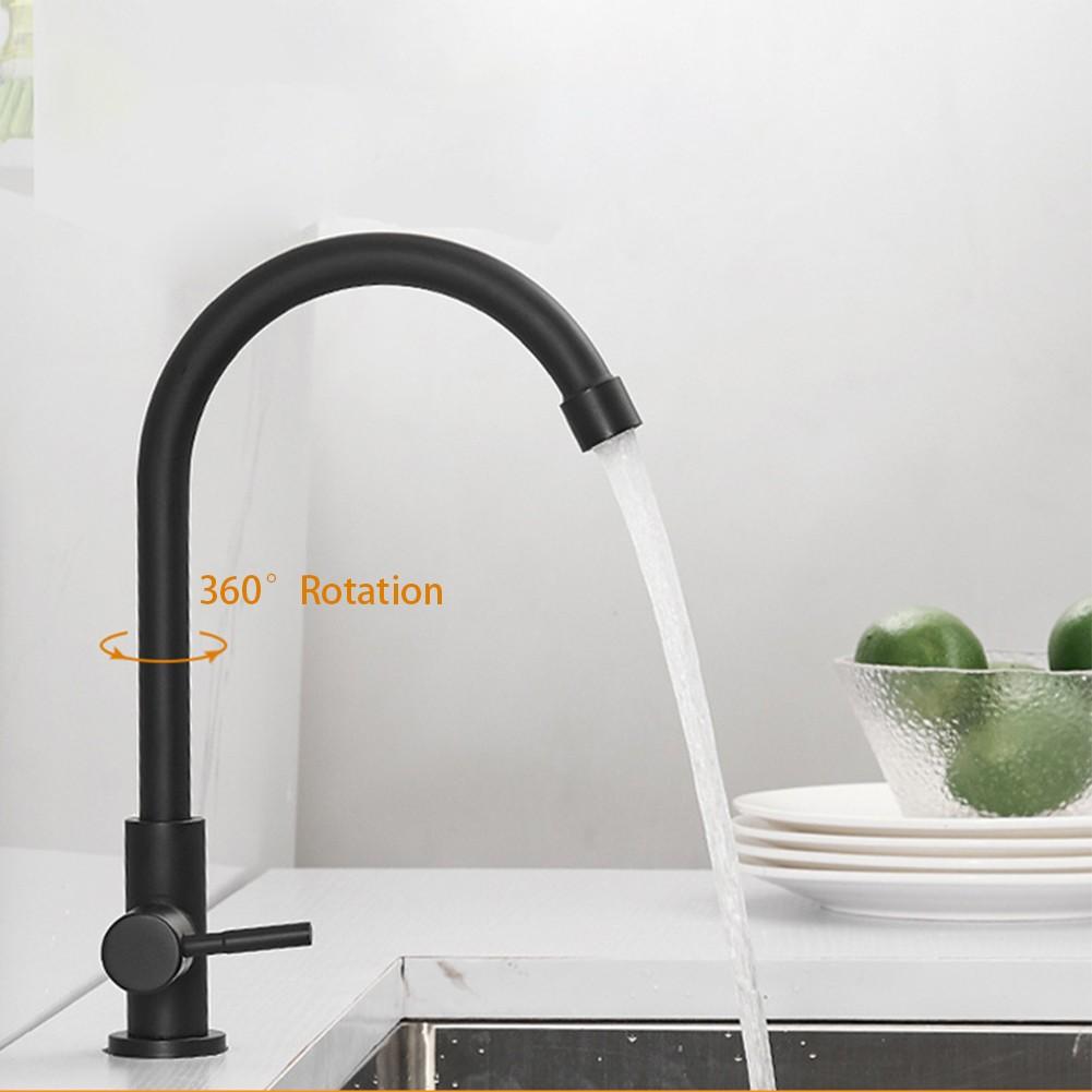 Кухонный смеситель из нержавеющей стали 304, очиститель воды, однорычажный кран с отверстием для холодной воды