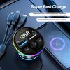 Bluetooth 5.0 FM-передатчик Автомобильный комплект MP3-модулятор Плеер Handsfree Аудиоприемник с USB Type C Адаптером для зарядки телефона в машине