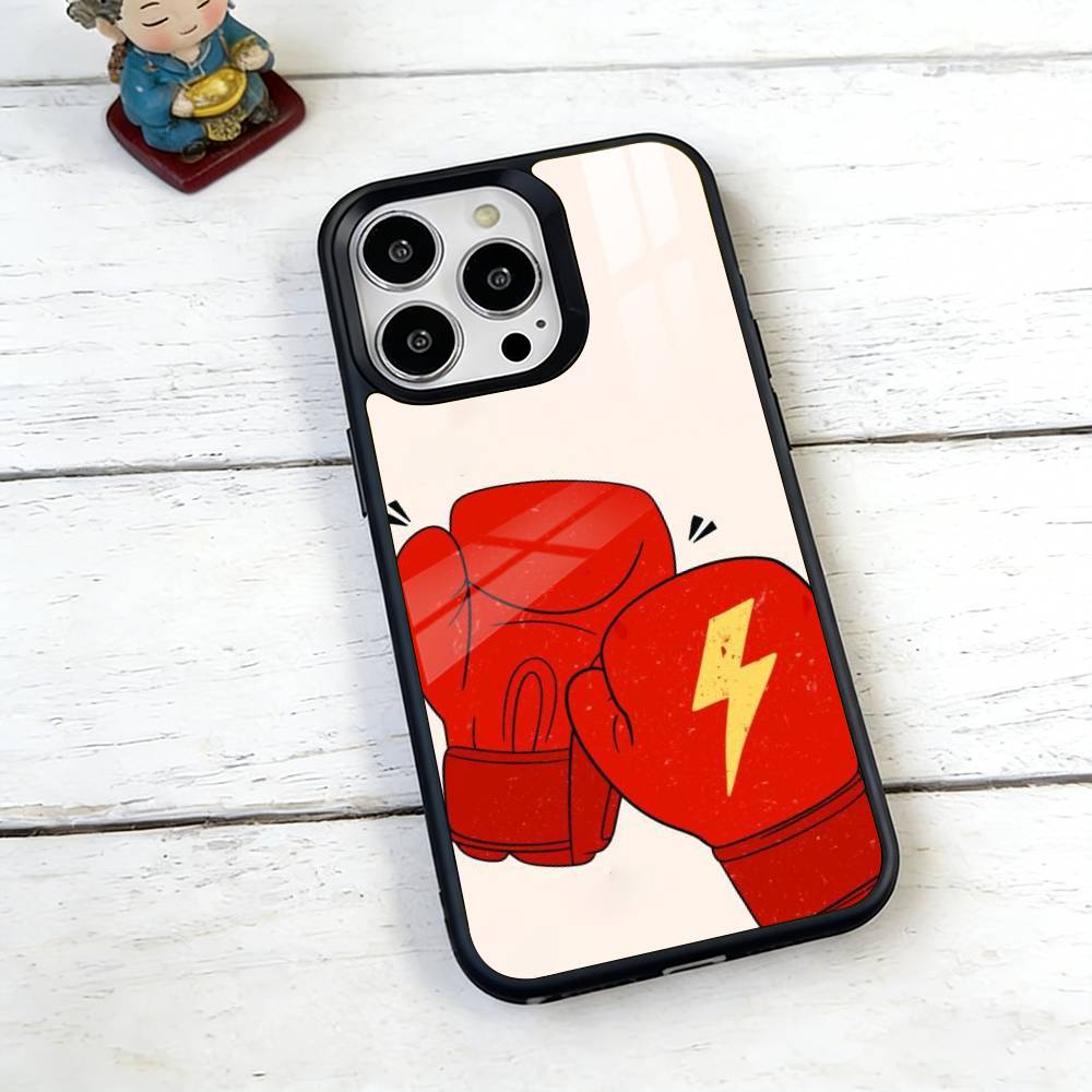 Чехол для телефона в тематике Чемпиона по боксу для iPhone 17, 16, 15, 14, 13, 12, 11 Plus, Pro, магнитный с беспроводной зарядкой MagSafe