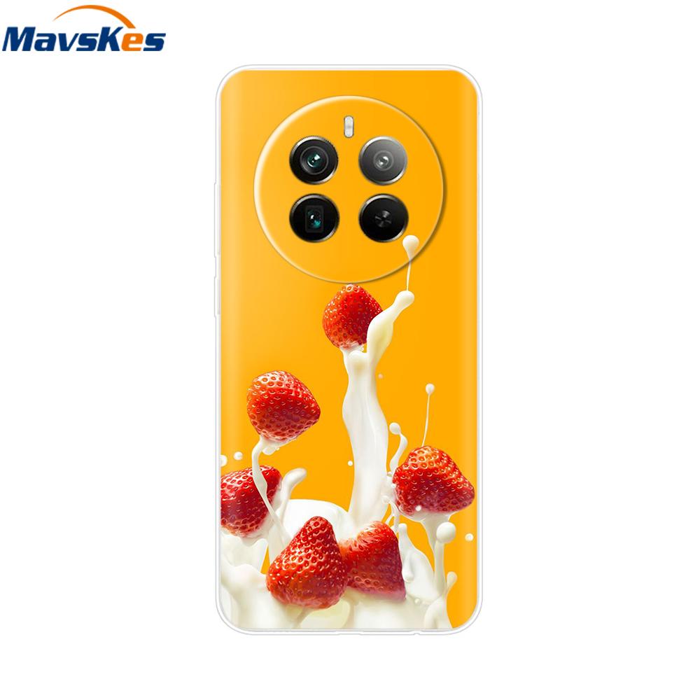 Чехол для Realme 12 Pro Realme12 Pro+ Милый Мультяшный Чехол Мягкий Прозрачный Силиконовый Чехол для Телефона Для Oppo Realme 12 Pro Plus 5G ТПУ Бампер
