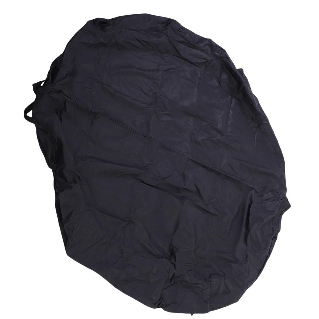 Round Fire Pit Cover for In Ground Fire Pits 600D Oxford Fabric Water Proof Outdoor Built In Stone Firepit Cover