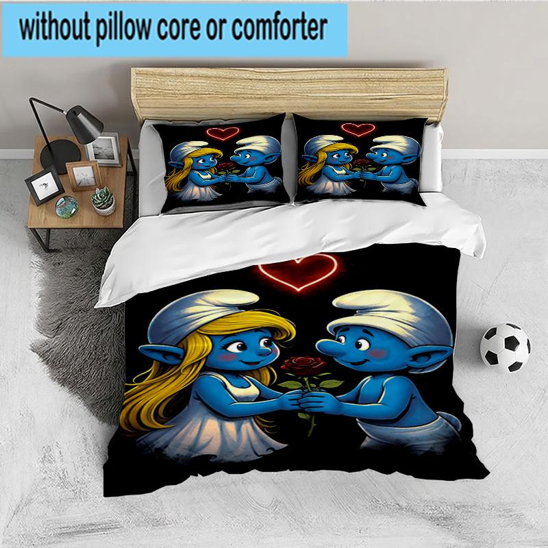 The Blue Cheese Adventure 3PCS Bedding set,Ideal for 1pc Duvet Cover And 2pcs Pillowcases Perfect for Fan gift,Ideal for Bedroom, Dormitory