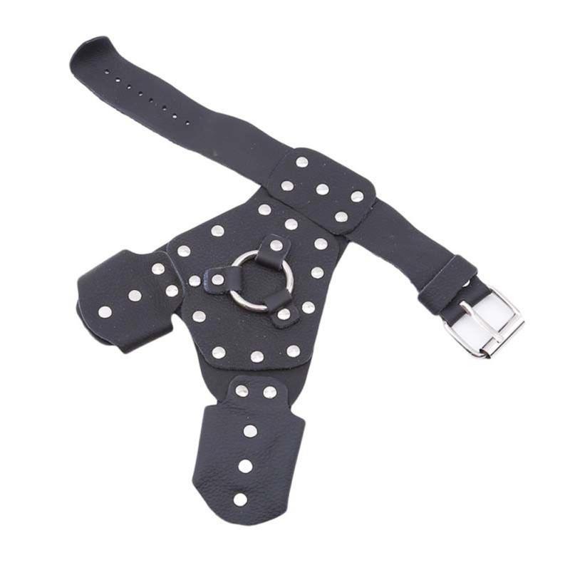 Steel Plate Hand Protect Fishing Leather Glove Wrist Guard Bracers Outdoor Tool for Fishing Hiking