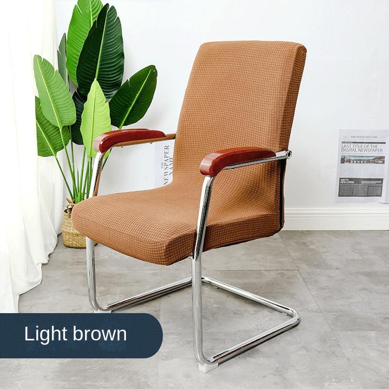Plaid Fleece Waterproof Computer Chair Cover Elastic Office Chair Cover Cinema Internet Cafe Armrest Swivel Chair Cover