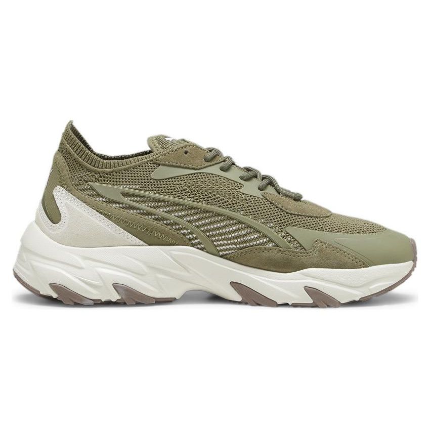 Puma Кроссовки Injector Knit Arid Desert с амортизацией, прочные, низкие, повседневные, мужские, зеленые 392723-02