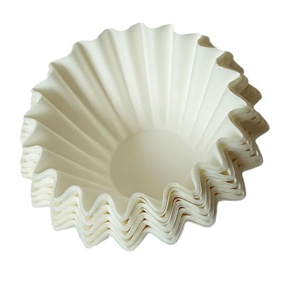 100 шт. Бумага для кофейных фильтров 185 мм Одноразовый круглый кофейный фильтр для домашних напитков