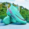 New Men Cleats Grass Soccer Shoes TF/FG Futsal Indoor Sport Training Football Boots Ankle Kids Match Hot-selling High-quality