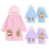 New Cute Capybara Hooded Raincoat TPU Breathable Rain Poncho Large Brim Waterproof Kids Raincoat Outdoor Supplies