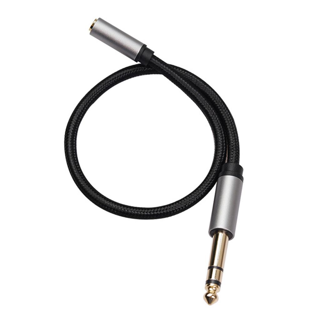 3.5mm Female To 6.35mm Male Audio Cable TRS 1/8 Jack To 1/4 Plug Adapter Aux Cable for Headphones Phone PC Amplifiers Guitar