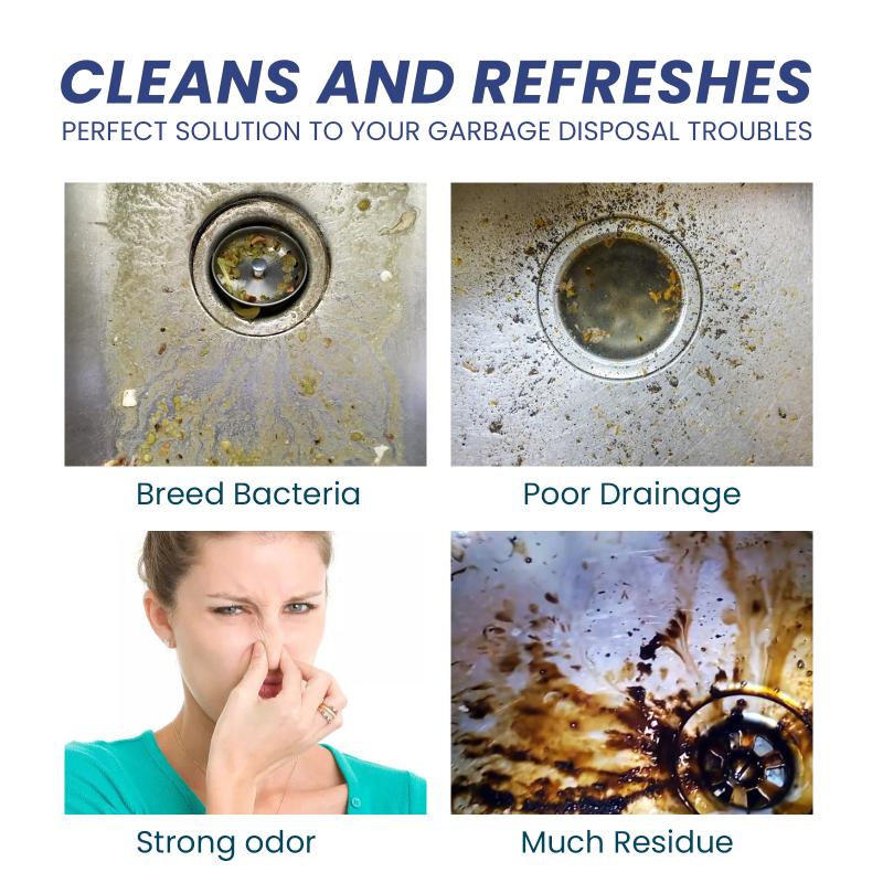 Kitchen Sink Disposal Cleaner 24pcs Extra Strength Cleaning Tablets with Fresh Scent for Residue Removal