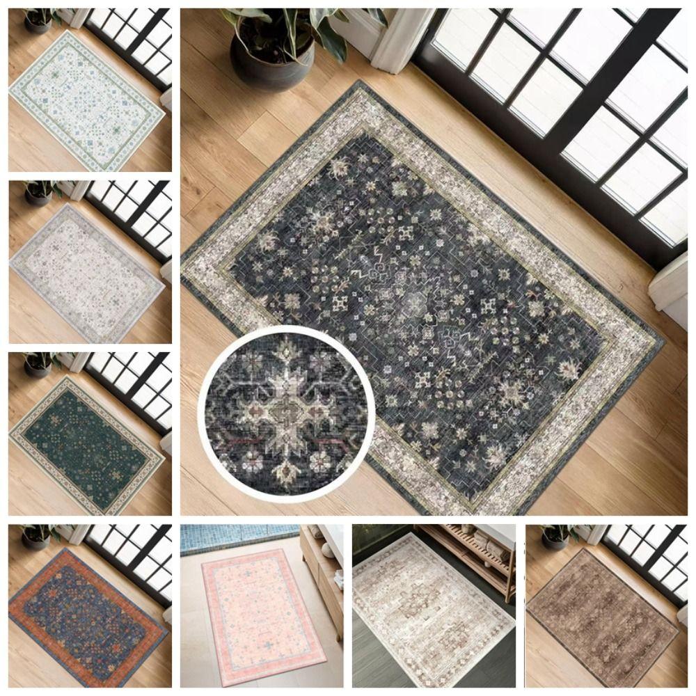 Non-Slip Small Rugs Washable Kitchen Bathroom Door Mat Entryway Rug for Indoor Entrance