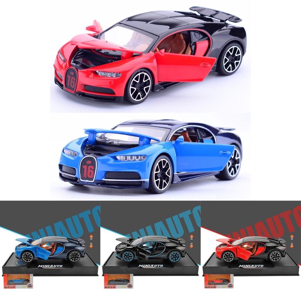 Изысканные Коллекции 132 Модель Сплава Литого Автомобиля Bugatti Gt Со Звуковыми И Световыми Эффектами