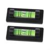 Bubble Level Magnetic Base Practical 2pcs 40*17*12mm Black
