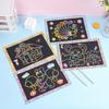 Children Scratch Painting DIY Painting Set Drawing Toys Creative Colorful Cartoon Cute Student Stationery Award Gift TMZ