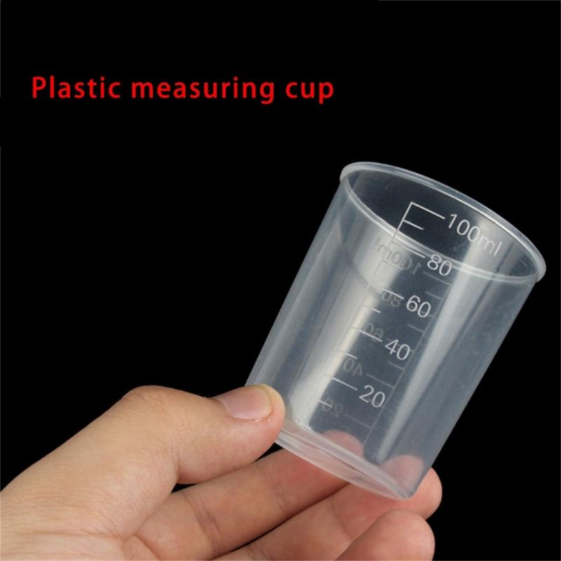 5 шт./набор Прозрачный лабораторный мерный цилиндр для кухни, кулинарный измерительный инструмент, мерный стакан для жидкости, прозрачная кухонная чашка
