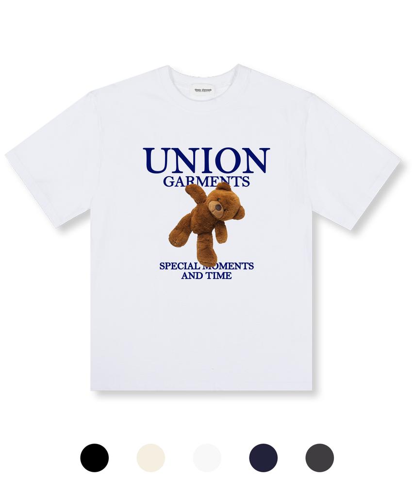 UNION GARMENTS Футболка оверсайз с коротким рукавом Moment Bear, 5 цветов