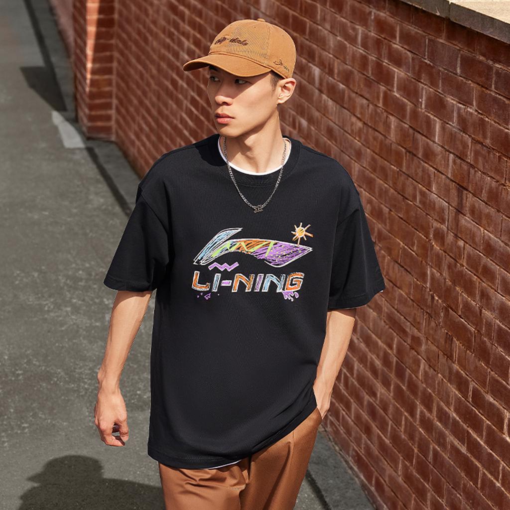Спортивная коллекция Li Ning Футболка мужская Черная AHSU745-1