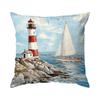 Pcs Retro Ocean Style Singlesided Printed Pillowcase Cushion Coversuitable For Living Roombedroomcar Decoration