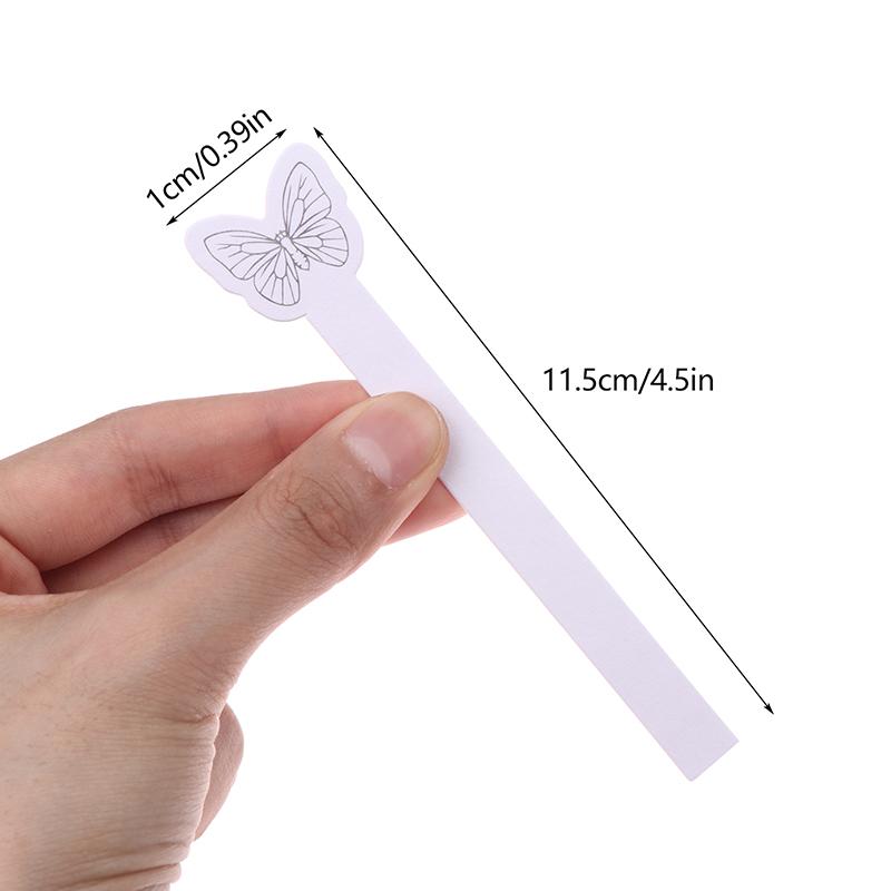 100 Pcs Aromatherapy Fragrance Perfume Essential Oils Test Paper Strips Butterfly Pattern Perfume Test Paper 115*10Mm
