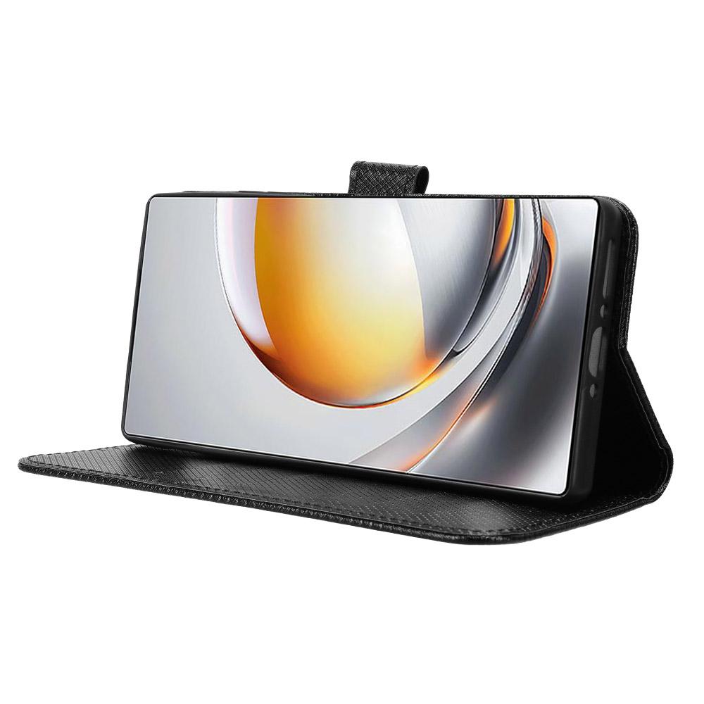 For ZTE nubia Z80 Ultra 5G Leather Wallet Case with Strap Diamond Texture Phone Cover