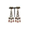 Medieval Fashion Light Luxury Eiffel Tower Studded Earrings Exaggerated Bow Dreamy