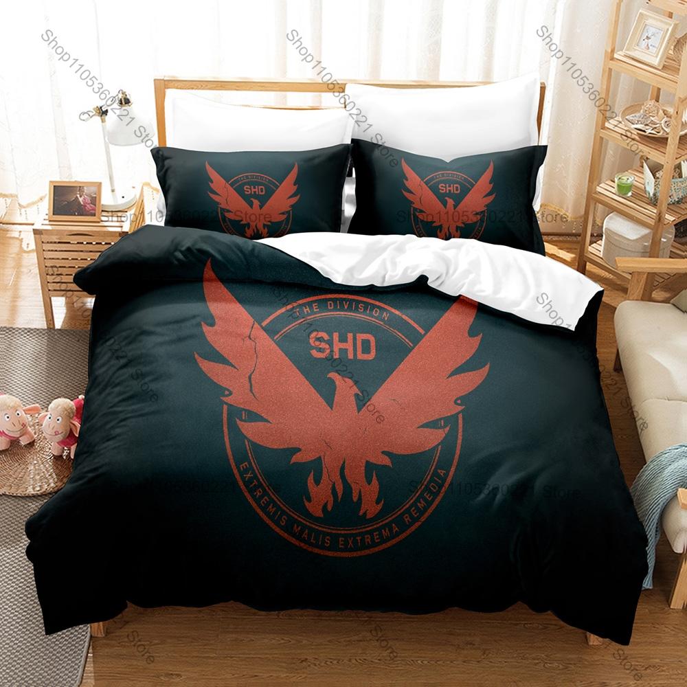 3D Printed Tom Clancy's The Division Agent & Urban Combat Bedding 3Pcs 1 Quilt Cover & 2 Pillowcases All Season Gamer Bedroom